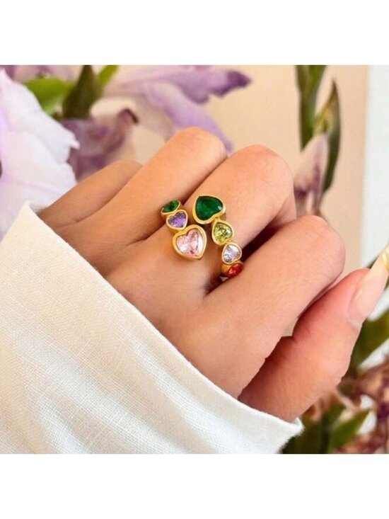 Anthropologie Jewelry - Multicolor Gemstone Ring Q589